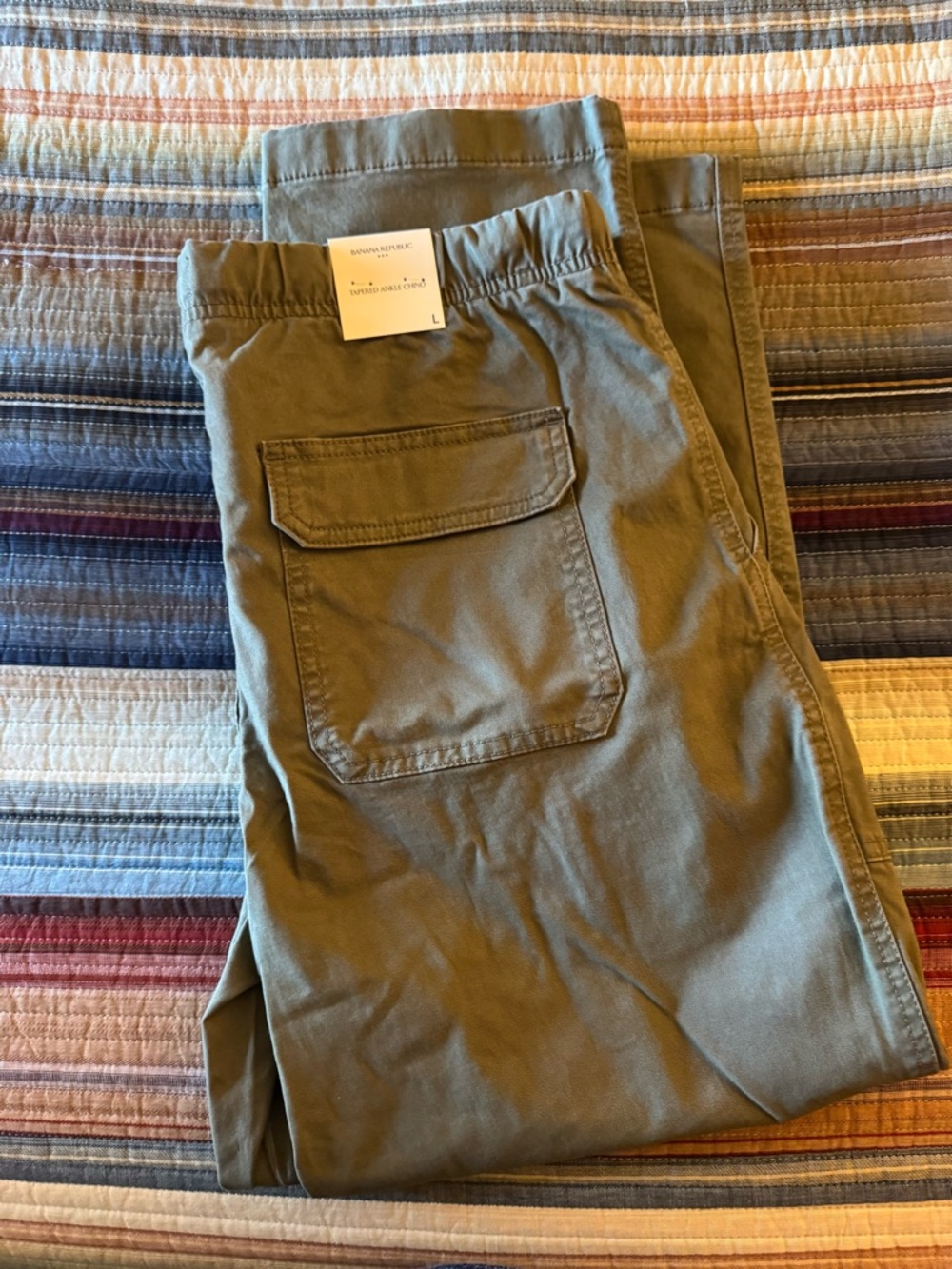 Banana Republic Olive Green Tapered Pants